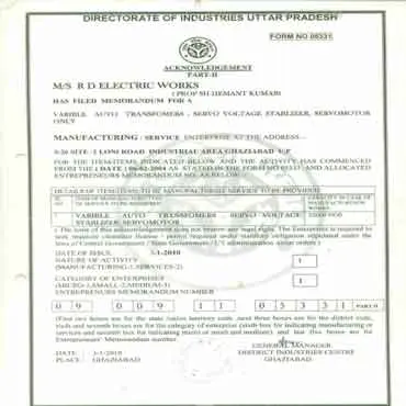 Servolink Certificate 5